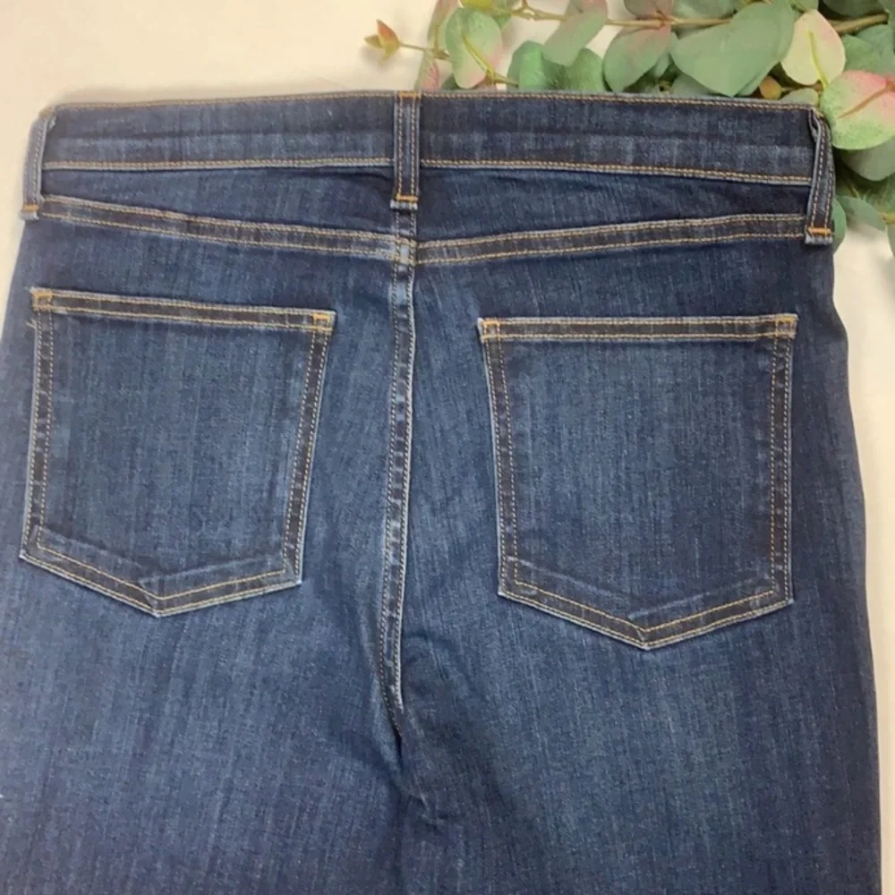 Veronica Beard Carolyn Baby Boot Button Fly Cropped Raw Hem Jeans